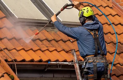 Démoussage et hydrofuge de toiture à Émanville
